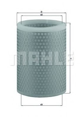 LX136 Mahle Original Filtro de aire de motor